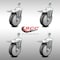 Service Caster 5 Inch SS Thermoplastic Rubber 1/2 Inch Threaded Stem Caster Set Total Lock Brake SCC-SSTSTTL20S514-TPRB-381615-4 - alternate 3